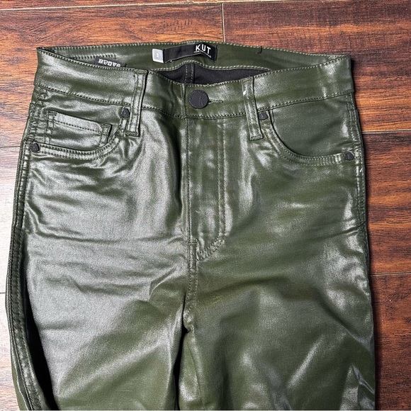 Kut from the Kloth Mia Fab Ab Toothpick Skinny Green Jeans - Picture 5 of 6